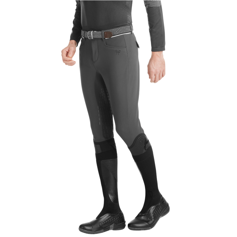 Horse Pilot - Pantalon d'équitation homme X-Grip gris | - Ohlala