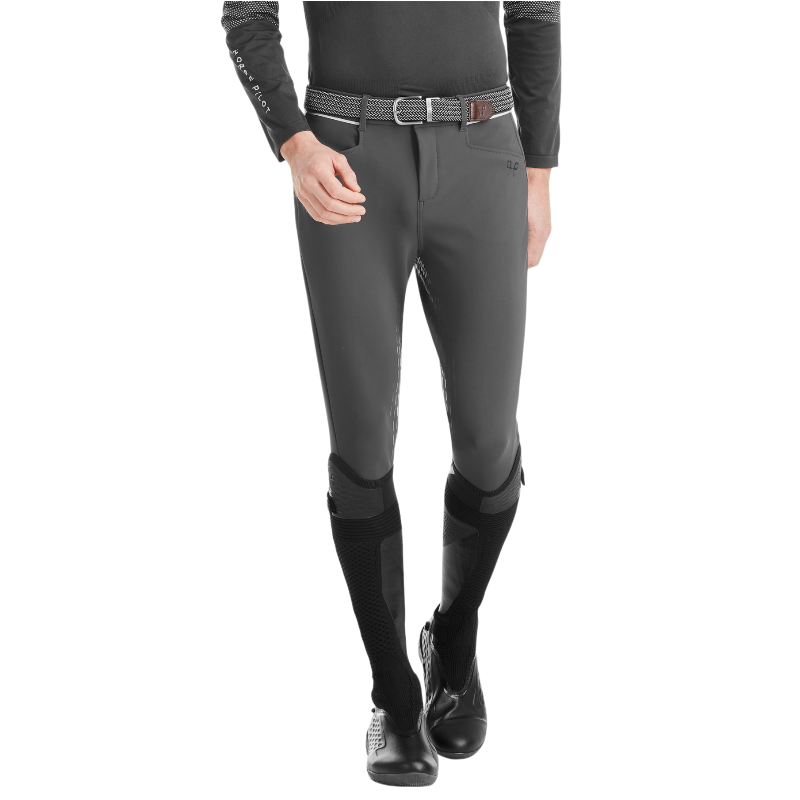 Horse Pilot - Pantalon d'équitation homme X-Grip gris | - Ohlala