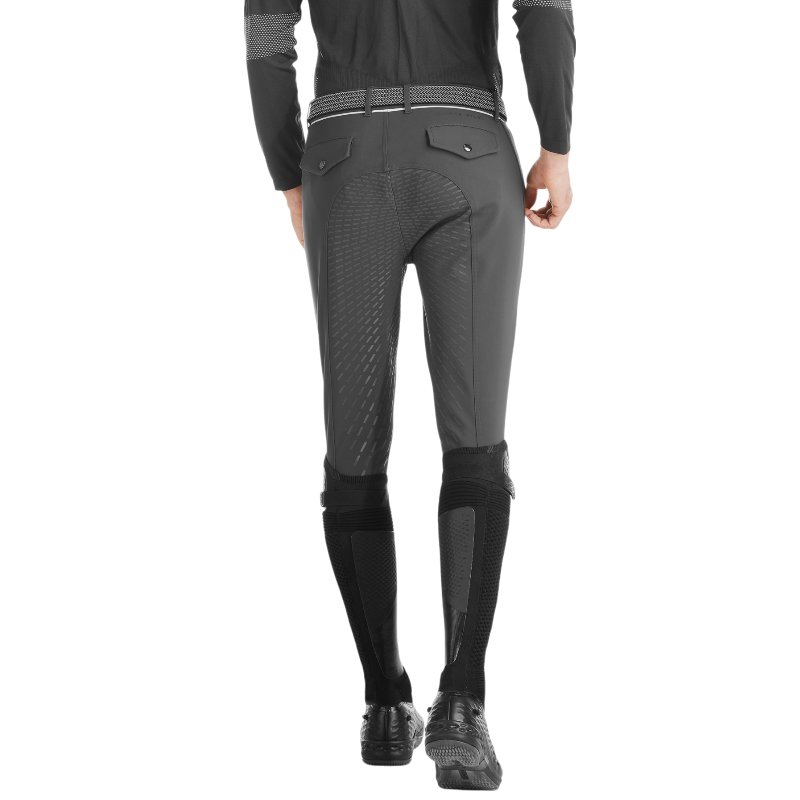 Horse Pilot - Pantalon d'équitation homme X-Grip gris | - Ohlala