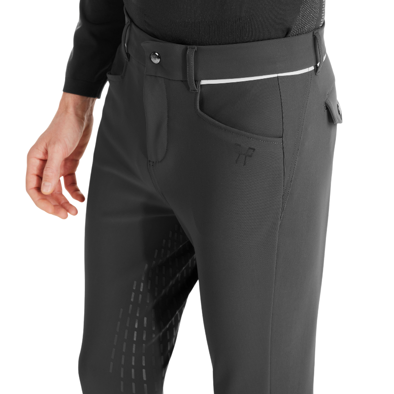 Horse Pilot - Pantalon d'équitation homme X-Grip gris | - Ohlala