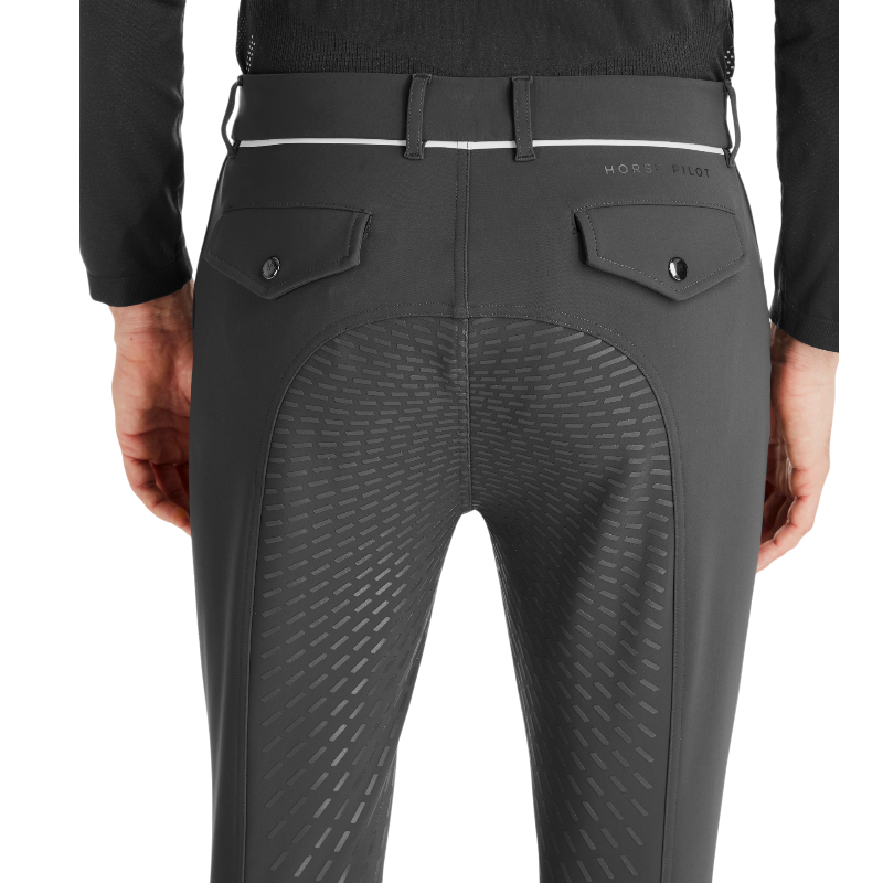 Horse Pilot - Pantalon d'équitation homme X-Grip gris | - Ohlala