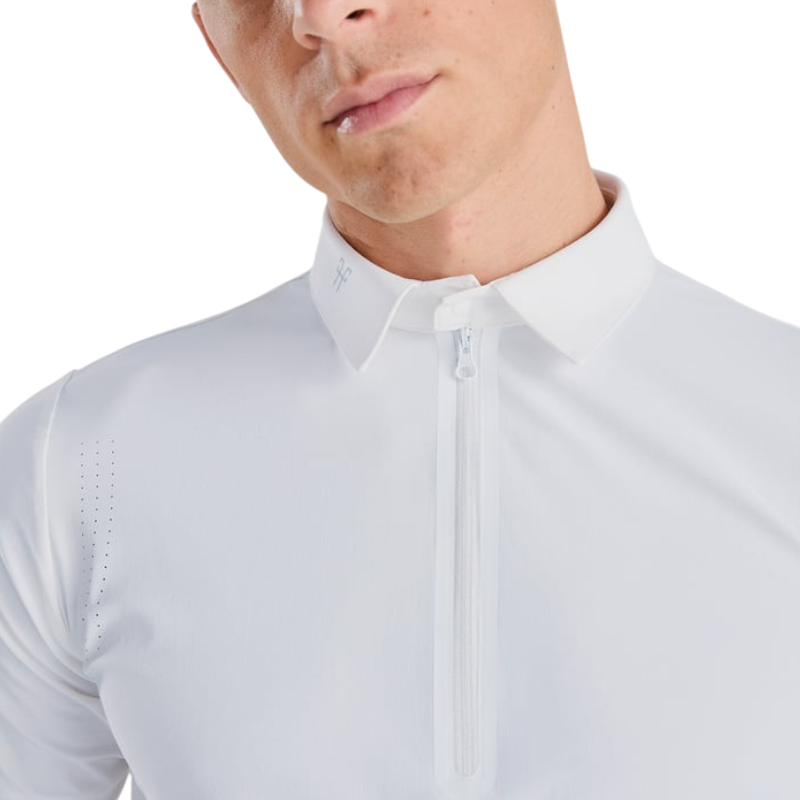 Horse Pilot - Wedstrijdpolo korte mouwen heren Aeris wit | - Ohlala
