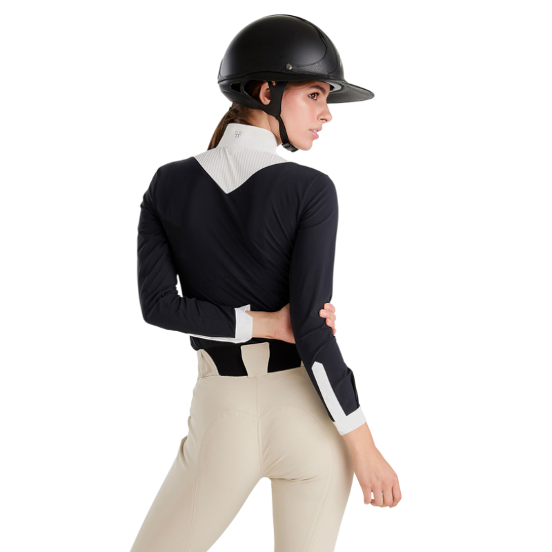 Horse Pilot - Polo de concours manches longues femme Aeris noir | - Ohlala