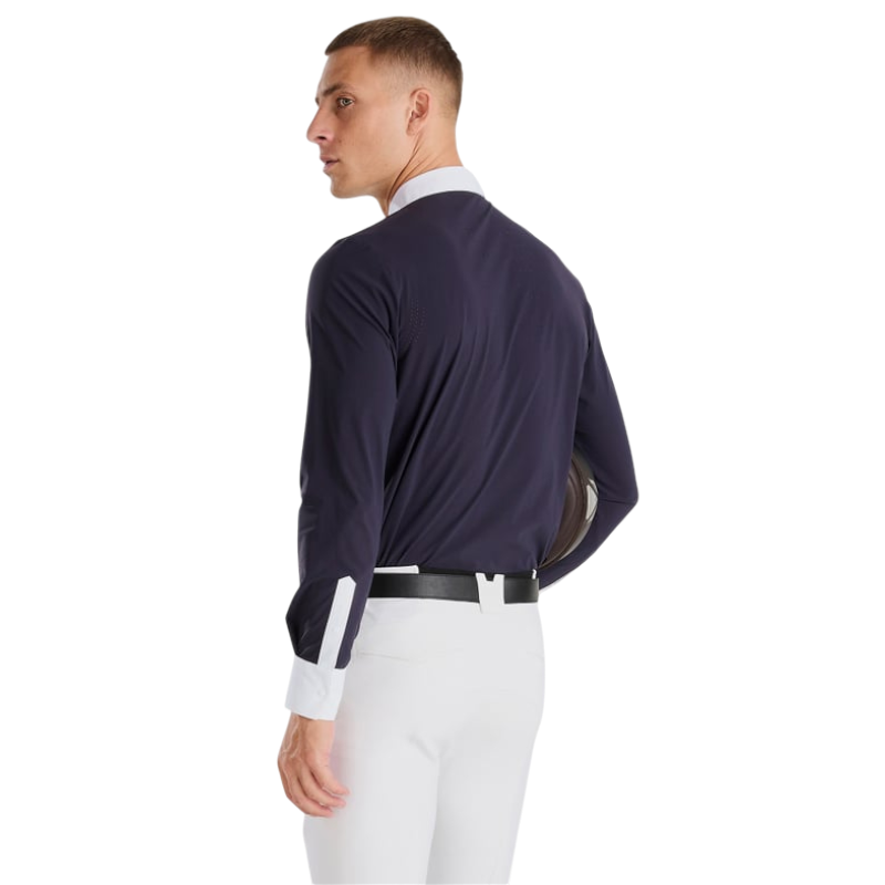 Horse Pilot - Polo de concours manches longues homme Aeris dark night | - Ohlala
