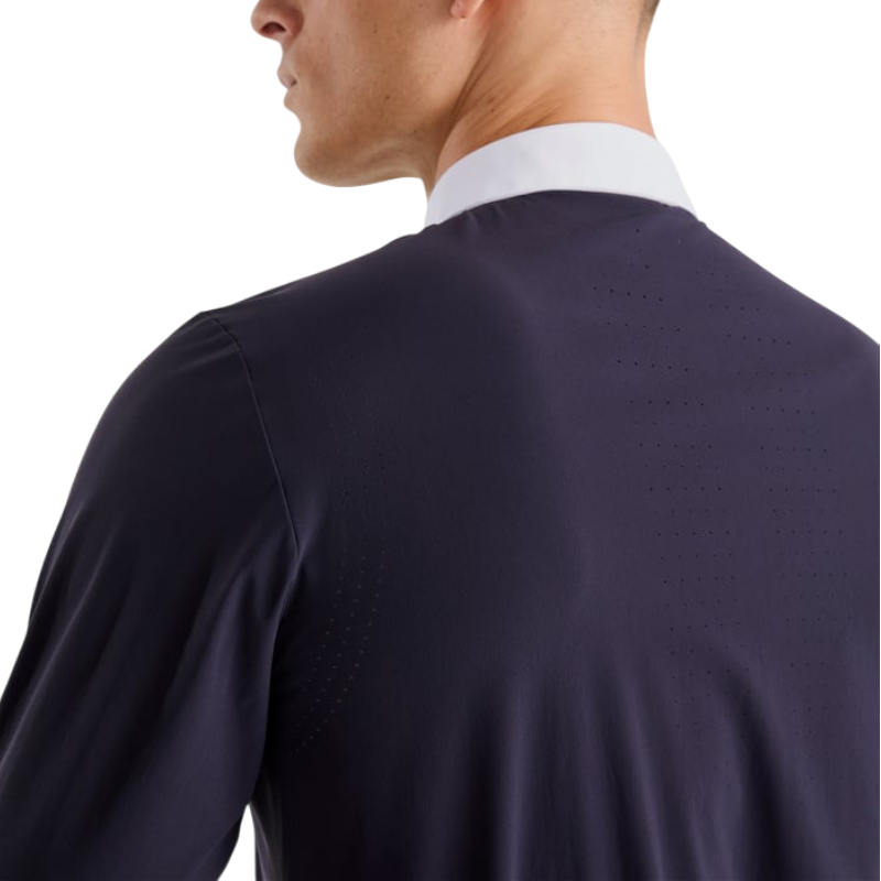 Horse Pilot - Polo de concours manches longues homme Aeris dark night | - Ohlala