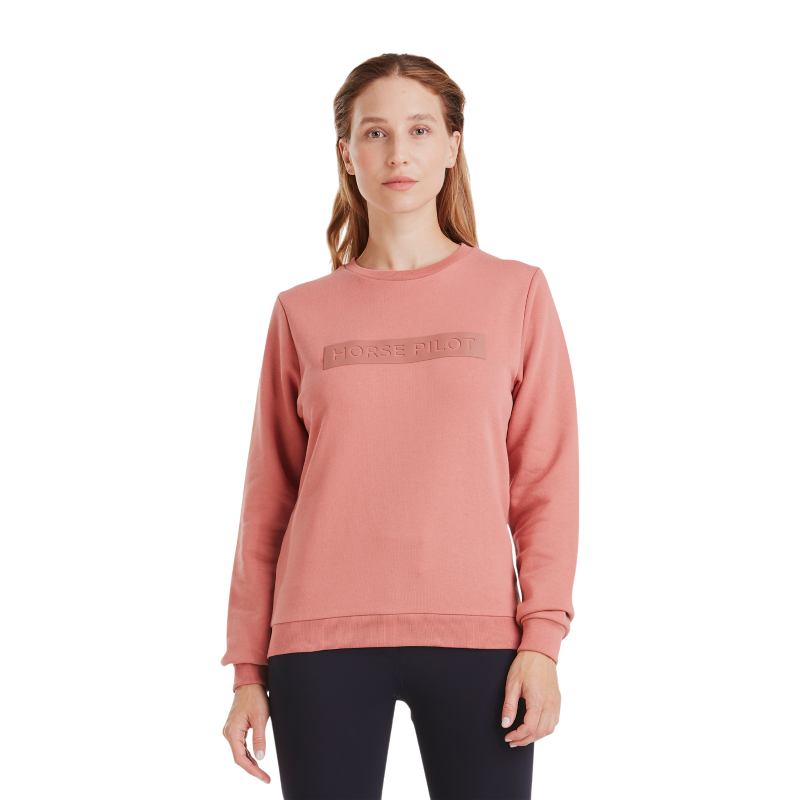 Horse Pilot - Sweat manches longues femme Team brick dust | - Ohlala