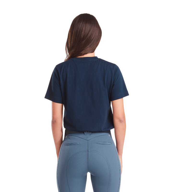 Horse Pilot - T-shirt manches courtes femme Team marine | - Ohlala