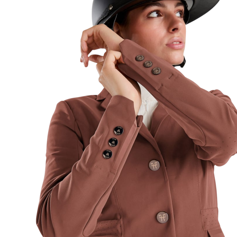 Horse Pilot - Wedstrijdjas dames Aeromade soft brown | - Ohlala