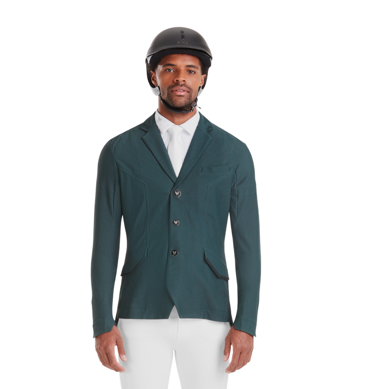 Veste de concours homme Aeromesh dark green Horse Pilot OHLALA
