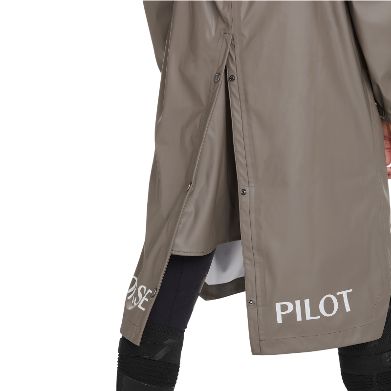 Horse Pilot - Veste de pluie femme Long Raintech dark coffee