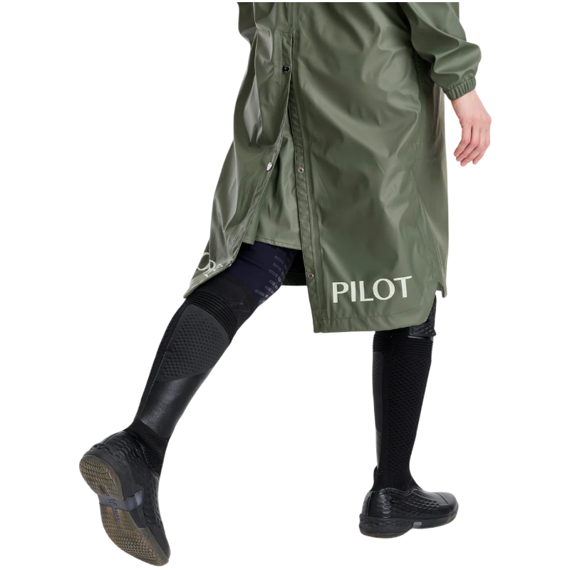 Horse Pilot - Veste de pluie femme Long Raintech forest night