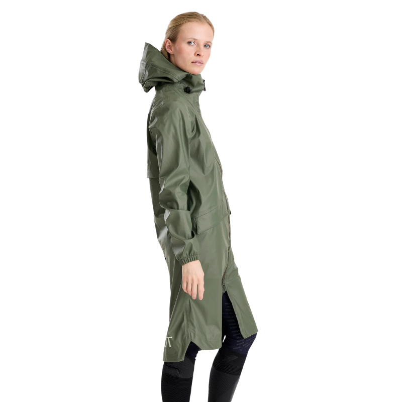 Horse Pilot - Veste de pluie femme Long Raintech forest night