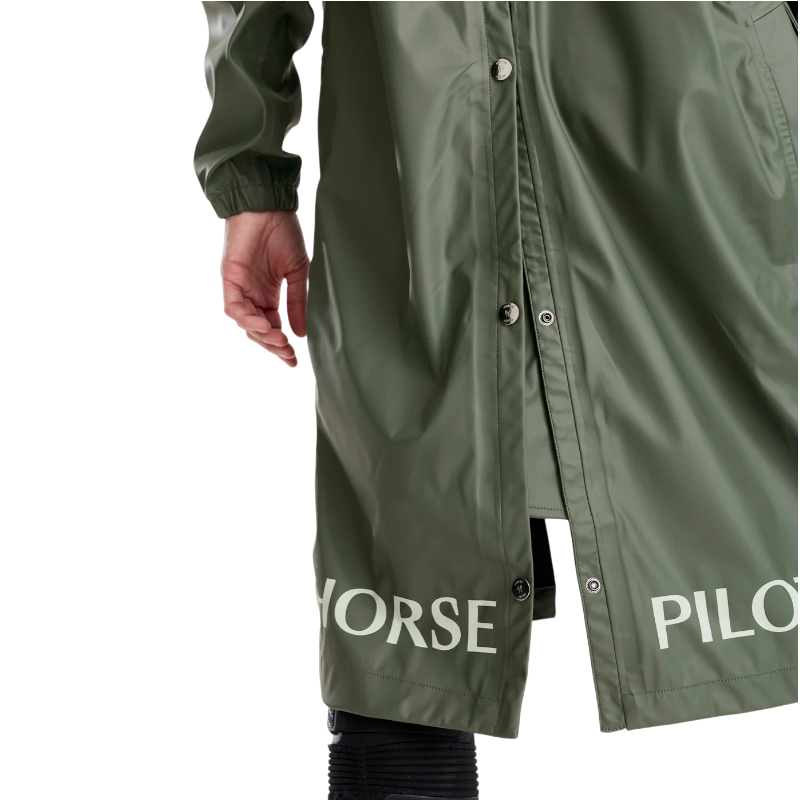 Horse Pilot - Veste de pluie femme Long Raintech forest night