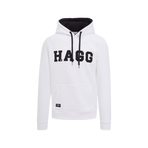 Hagg - Sweat à capuche homme blanc/ noir | - Ohlala