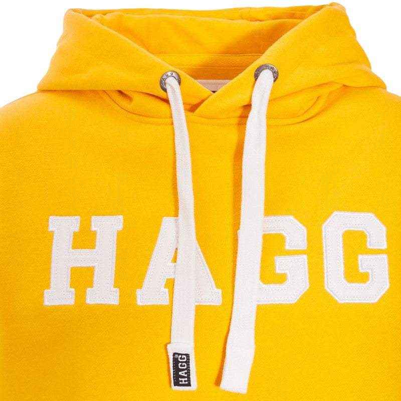 Hagg - Sweat hoodie à capuche jaune | - Ohlala