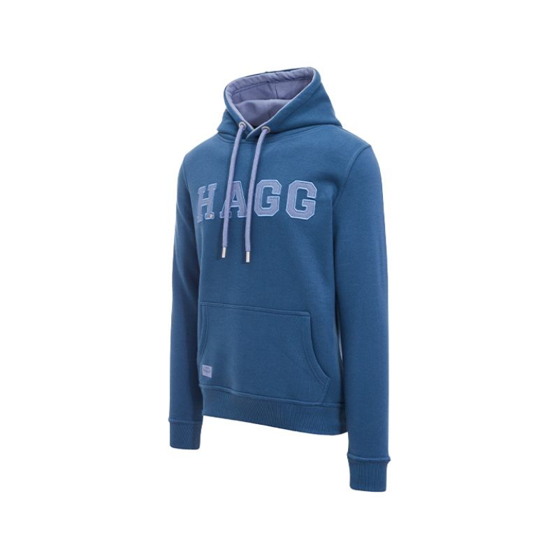 Hagg - Sweat à capuche homme bleu orage | - Ohlala