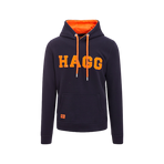 Hagg - Sweat à capuche homme marine/ orange | - Ohlala