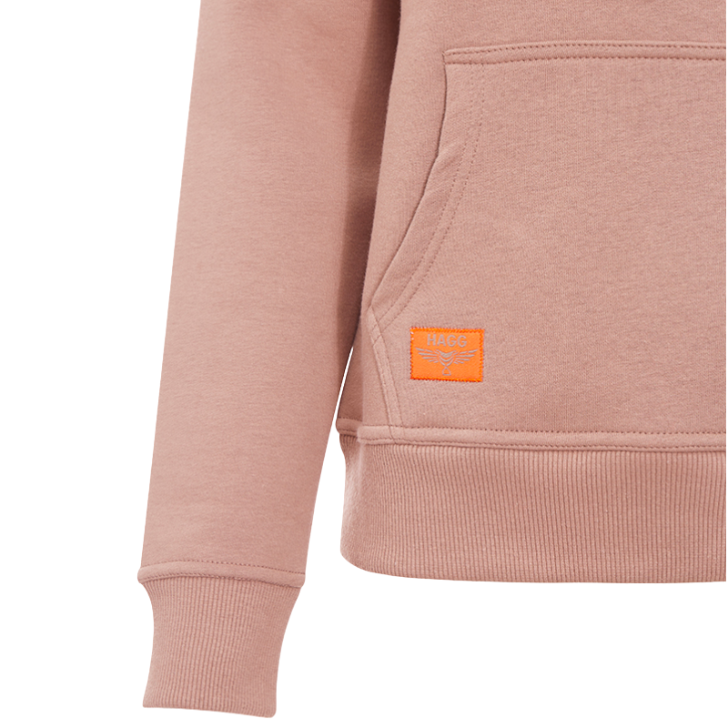 Hagg - Sweat à capuche homme marron glacé/ orange | - Ohlala