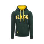 Hagg - Sweat à capuche homme vert/ jaune | - Ohlala