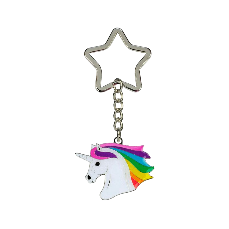 Happy Ross - Porte-clé tête licorne | - Ohlala