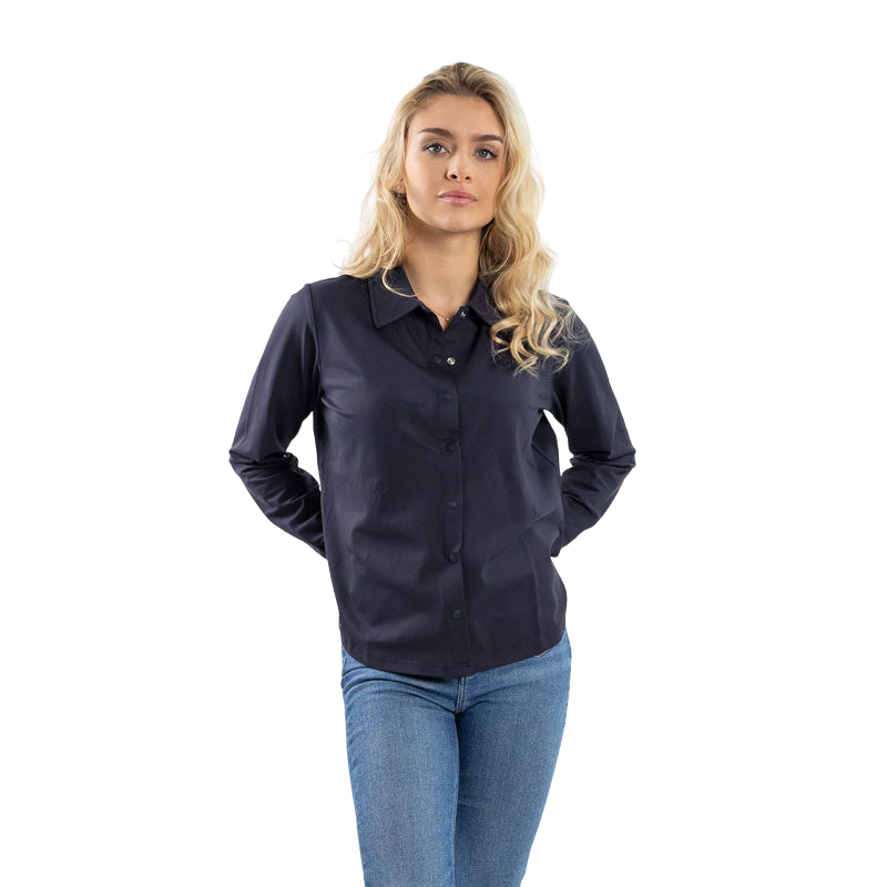 Harcour - Chemise manches longues femme Sharly marine | - Ohlala