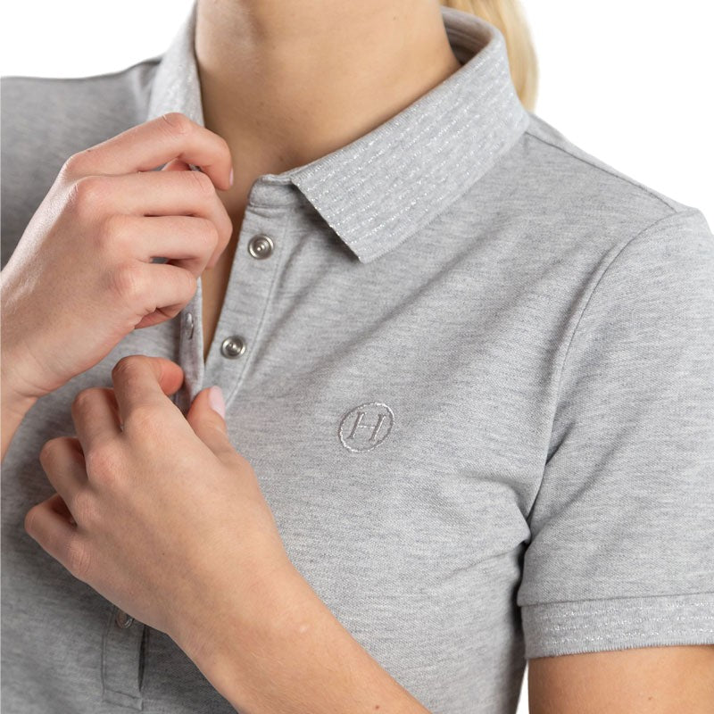 Harcour - Polo manches courtes femme Pandor gris