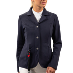 Harcour - Veste de concours femme Kanji compatible airbag marine | - Ohlala