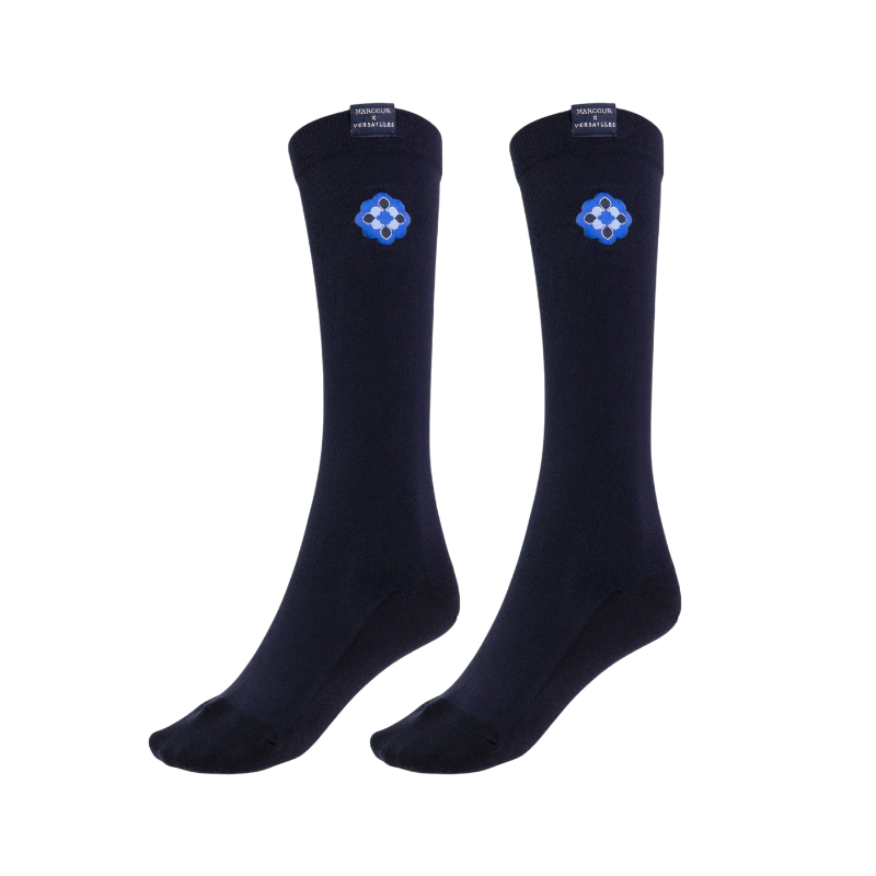 Harcour - Chaussettes Alienor marine/ bleu versailles Harcour x Versailles