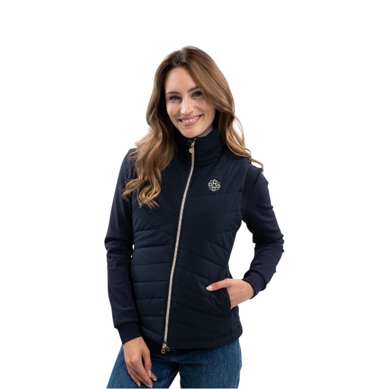 Harcour - Gilet sans manches femme Leonie marine Harcour x Versailles | - Ohlala
