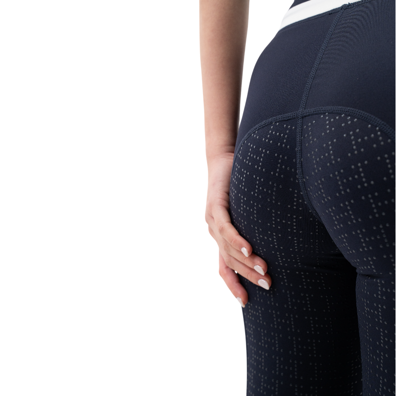 Harcour - Legging d'équitation femme Brookie marine/ emerald green | - Ohlala