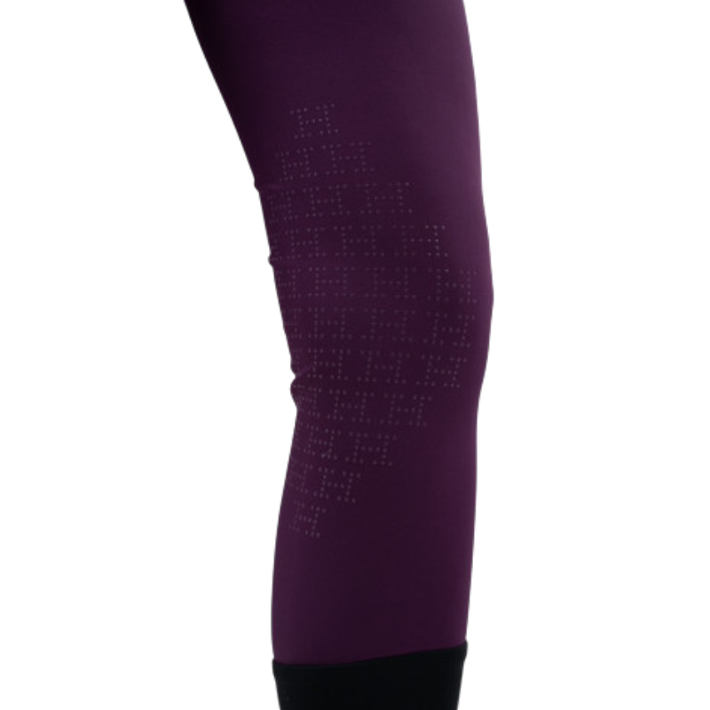 Harcour - Pantalon d'équitation polaire femme Jaipur figue