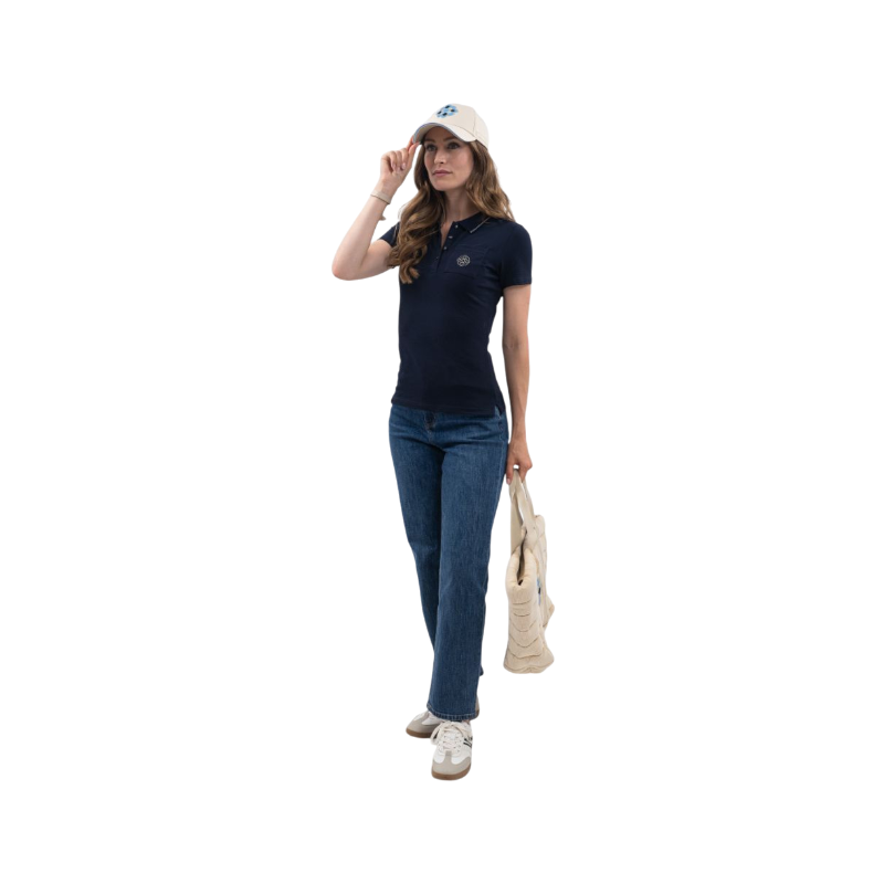 Harcour - Polo femme manches courtes Gasparine marine Harcour x Versailles