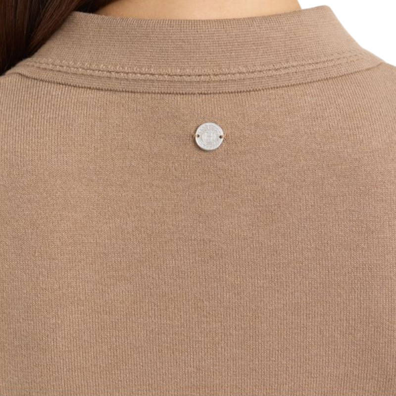 Harcour - Polo manches courtes femme Cherry moka