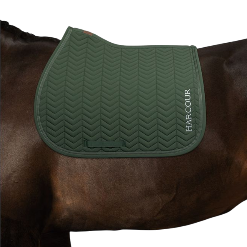 Harcour - Tapis de selle Cobalt trèfle
