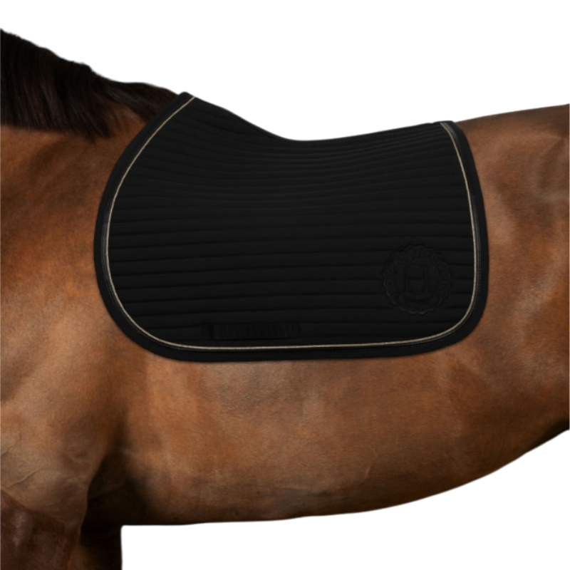 Harcour - Tapis de selle Karembar noir/ gold | - Ohlala
