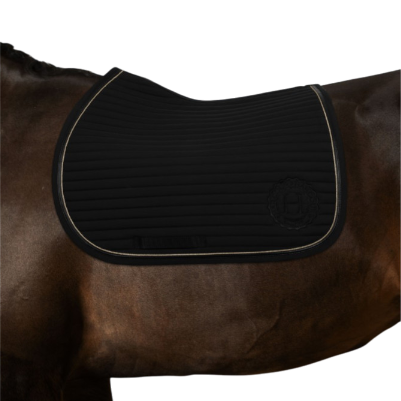 Harcour - Tapis de selle Karembar noir/ gold | - Ohlala