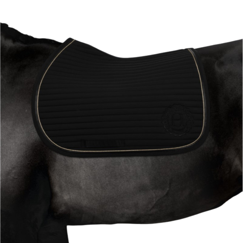 Harcour - Tapis de selle Karembar noir/ gold | - Ohlala