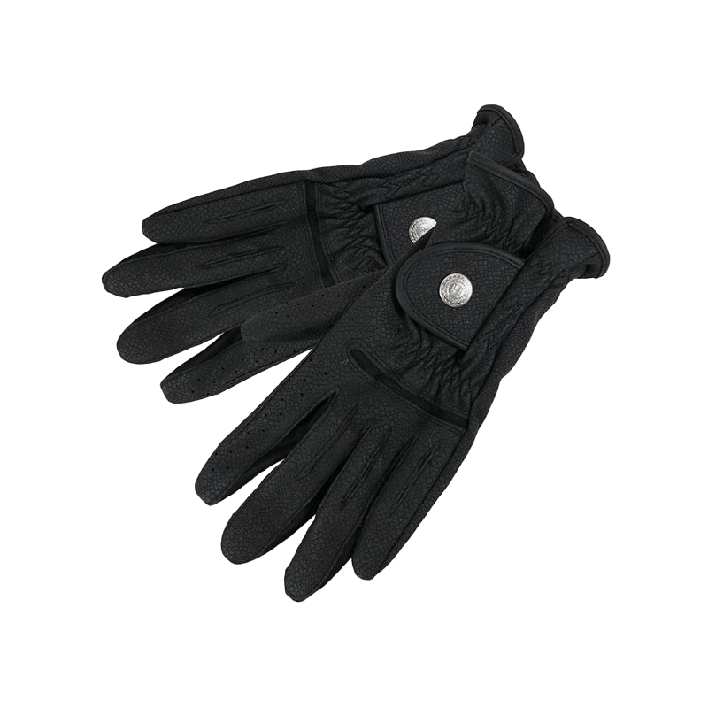 Harcour - Gants d'équitation Molly noir | - Ohlala