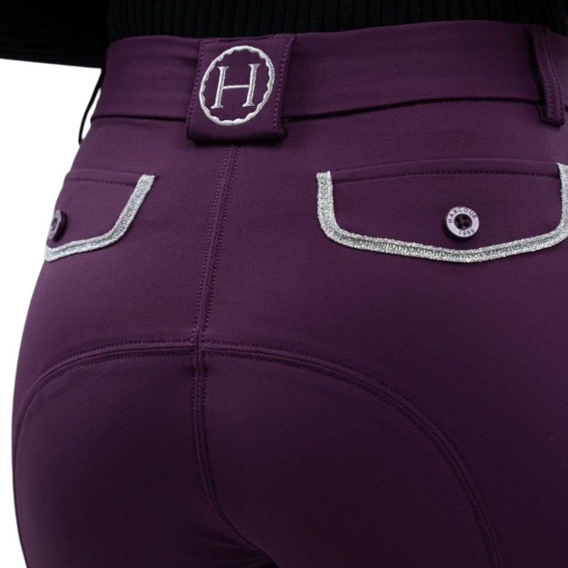 Harcour - Pantalon d'équitation polaire femme Jaipur figue | - Ohlala