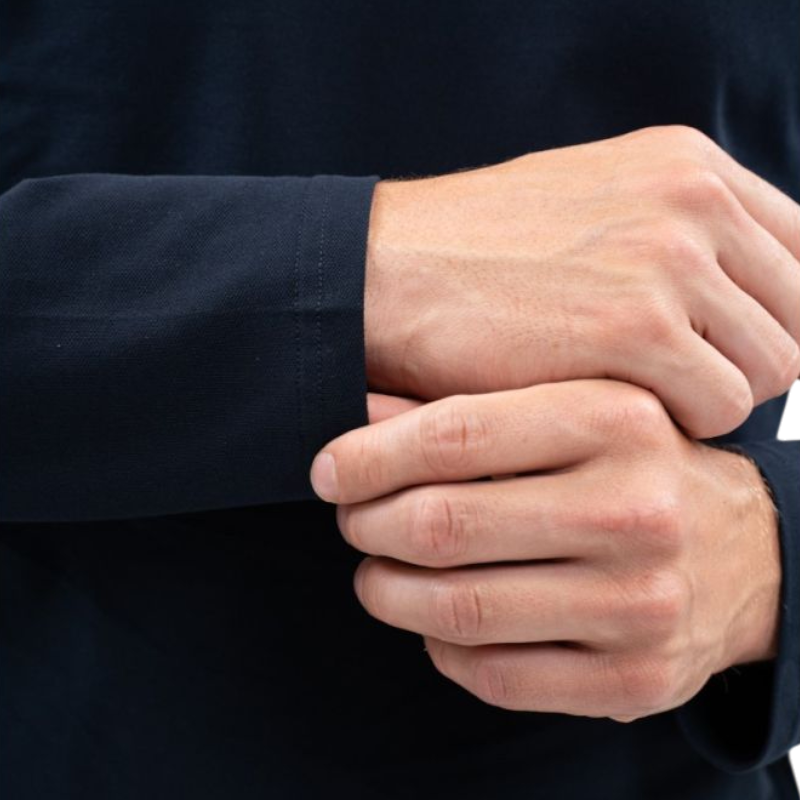 Harcour - Polo manches longues homme Malik marine