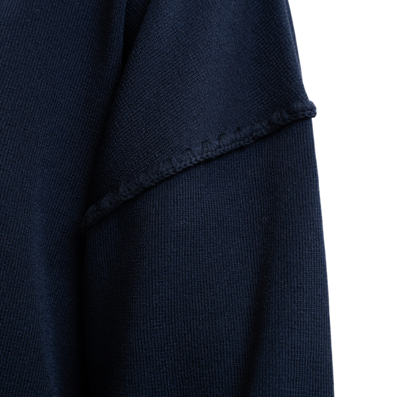 Harcour - Sweat à capuche manches longues femme Plume marine