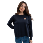 Harcour - Dames sweater met lange mouwen Santana marineblauw | - Ohlala