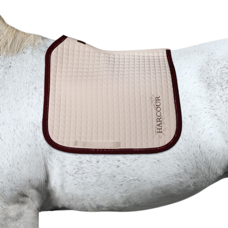 Harcour - Tapis de dressage Cramberries écru | - Ohlala