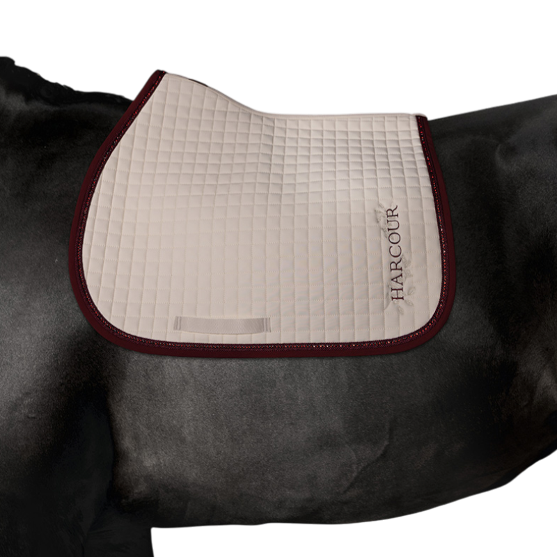 Harcour - Tapis de selle Cramberries écru | - Ohlala