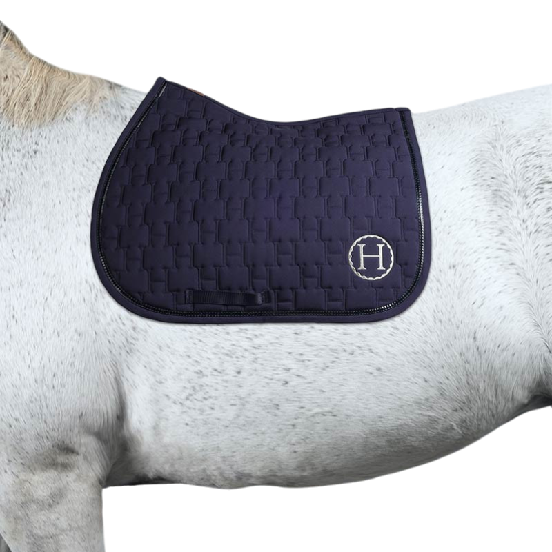 Harcour - Tapis de selle Sirnali marine | - Ohlala