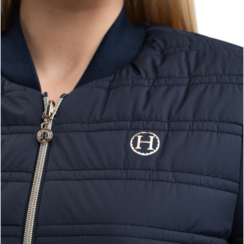 Harcour - Veste bombers femme Boecia marine | - Ohlala