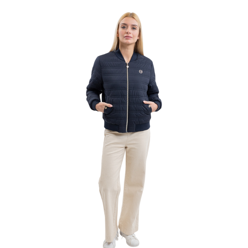 Harcour - Veste bombers femme Boecia marine | - Ohlala