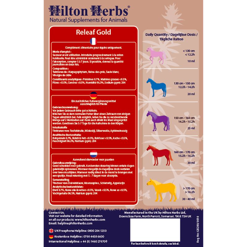 Hilton Herbs - Complément alimentaire l'anti-inflammatoire Releaf gold
