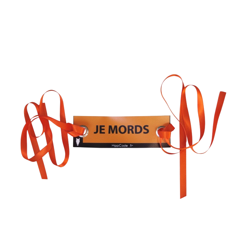 HippiCode - Étiquette oeillets je mords | - Ohlala