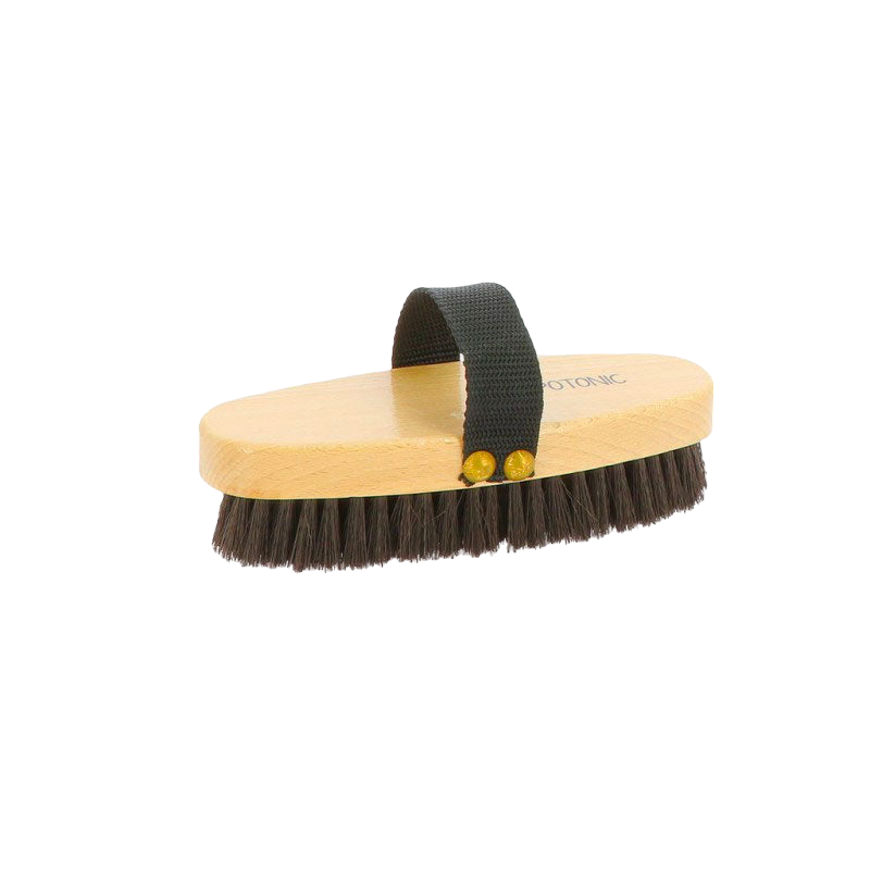 Hippotonic - Brosse douce Limande marron petit modèle | - Ohlala